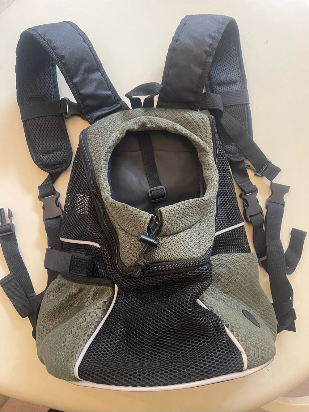 WOYYHO Pet Dog Carrier Backpack Small Dog Front Backpack Ventilated Mesh Dog